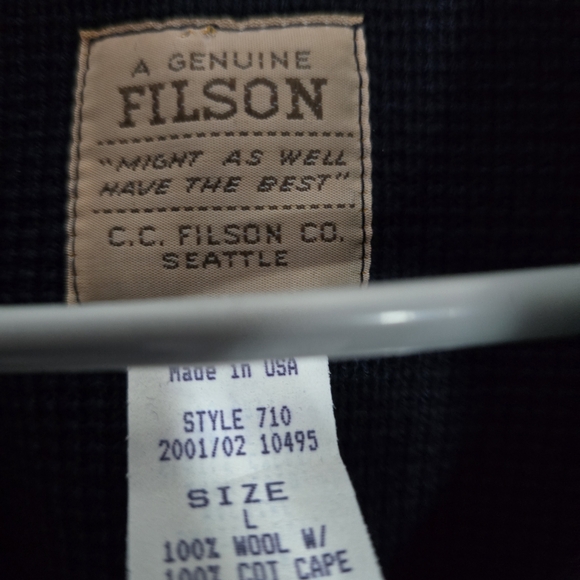 Filson Guide Waterfowl Oil-Finished Sweater - Merino Wool Sz L XL EUC - Picture 5 of 7
